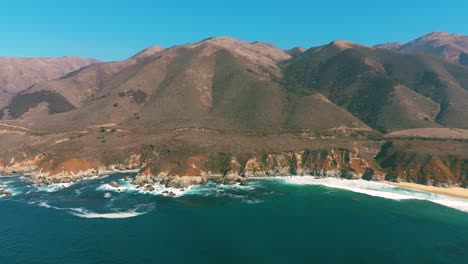 Kalifornien-Küste-Strand-Entlang-Der-Berühmten-Autobahn-One-Big-Sur-In-Monterey