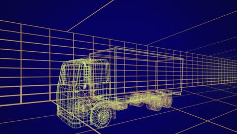 3d technical drawing of car 4k