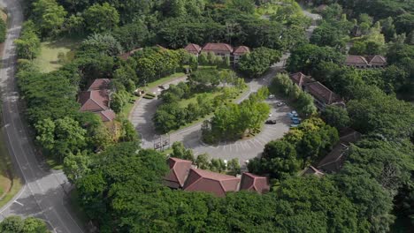 residential area for staff in public park