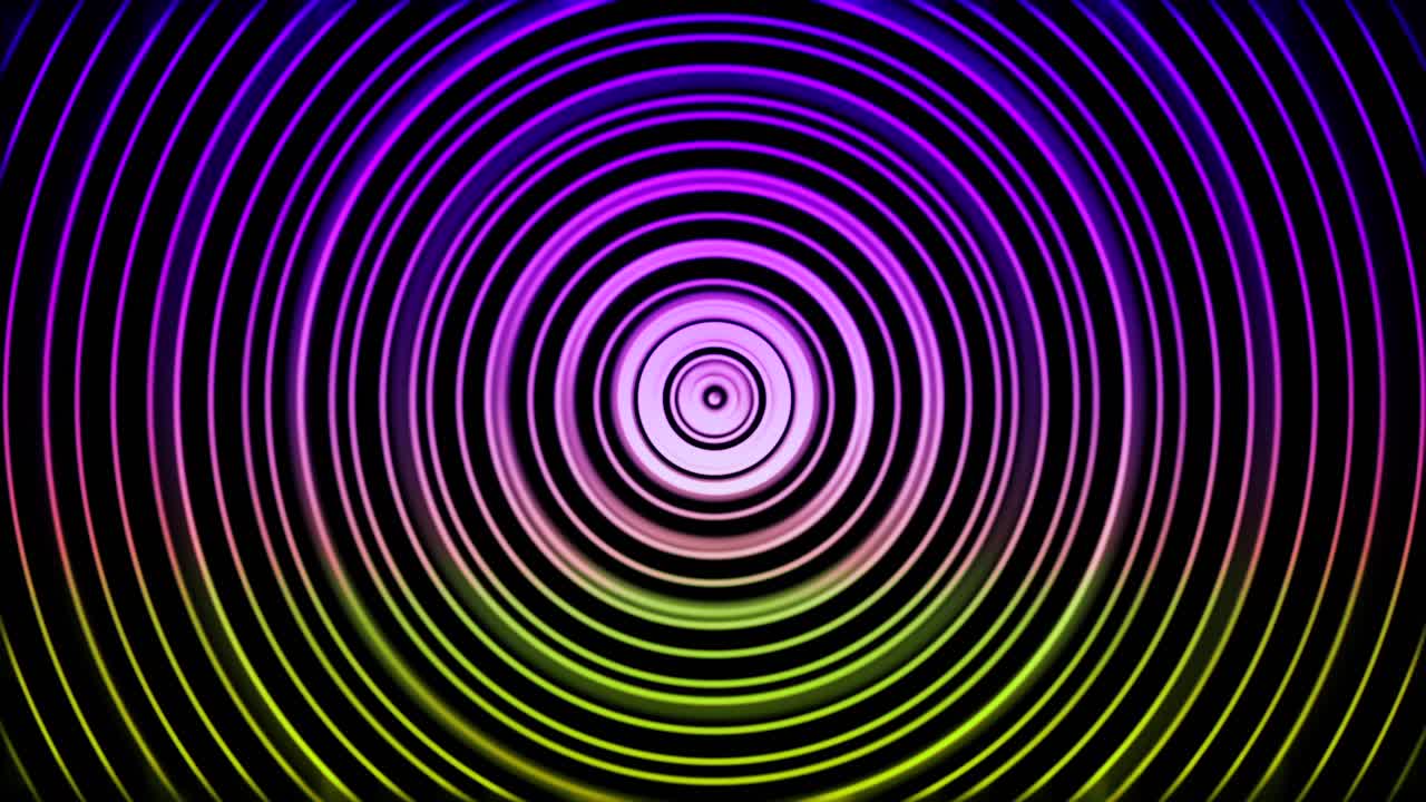 Abstract Colorful Radial Pattern