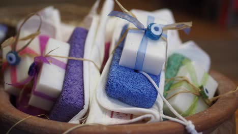 conjunto de regalo de jabón turco y loofah