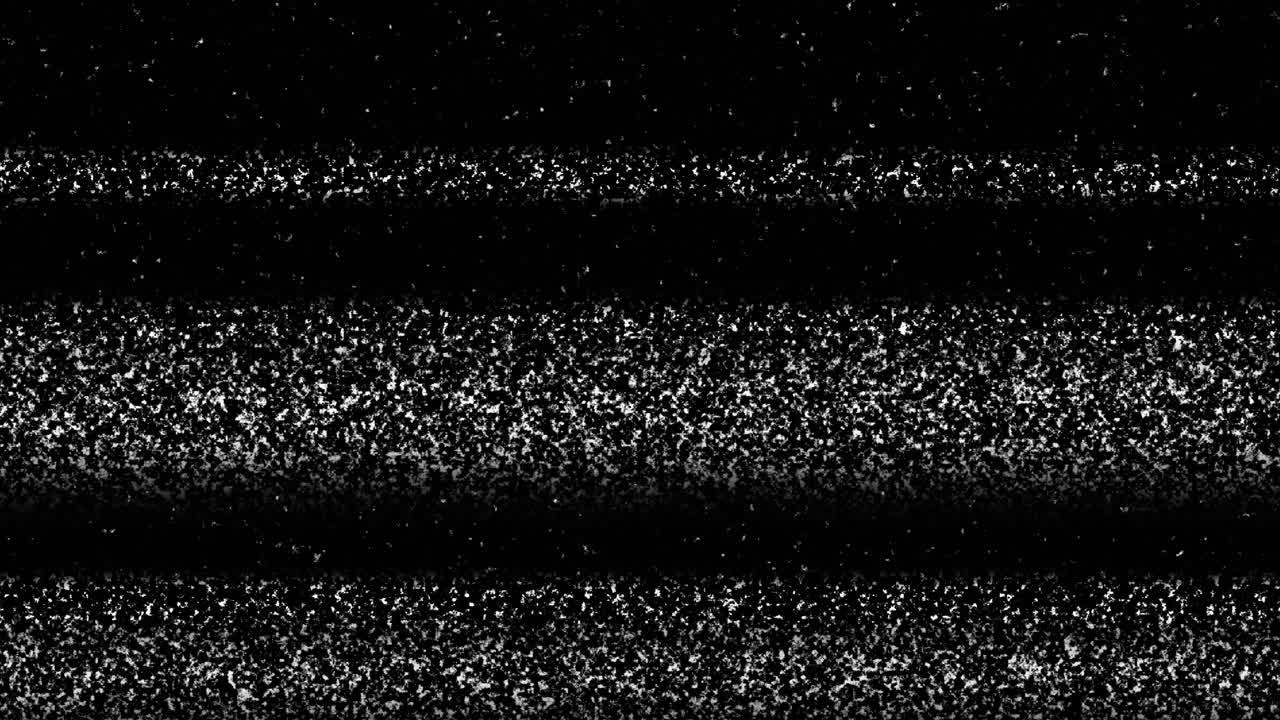 Flickering Television Static with Horizontal Lines