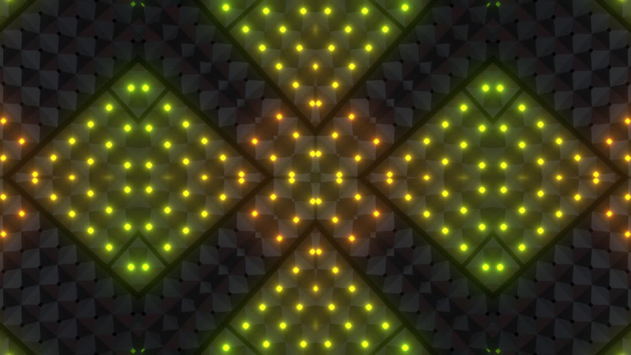Motivo luminoso geometrico astratto a LED