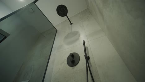 modern bathroom shower with minimalist design