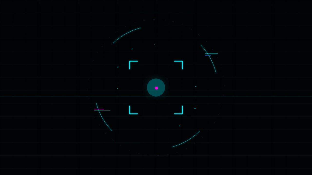 Futuristic Digital HUD Target Interface Animation