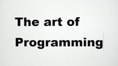 Eingeben-Der-Wörter-„Die-Kunst-Des-Programmierens“-Auf-Einem-Computerbildschirm,-Makrodetailaufnahme-Mit-Der-Sichtbaren-Textur-Der-LCD-Matrix