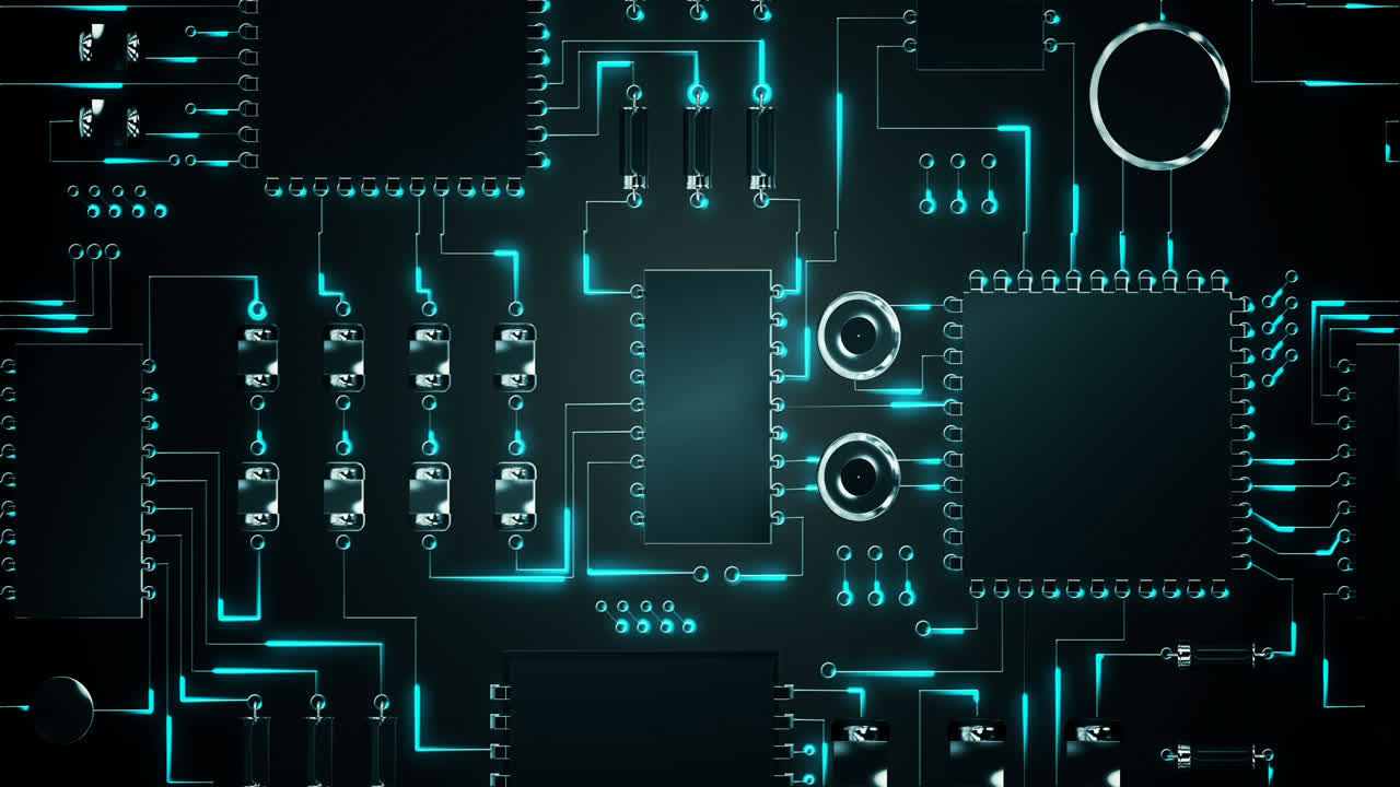 Close-up of electronic circuit board