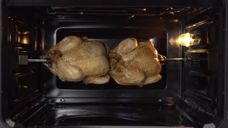 delicious rotating rotisserie chicken 4k