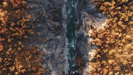 aerial view of the silfar canyon in norway