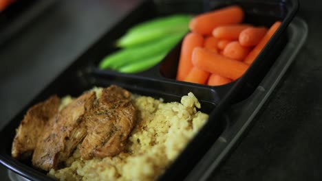 slow motion shot of someone doing weekly meal planning