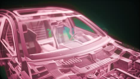 motores de automóviles detallados y otras piezas