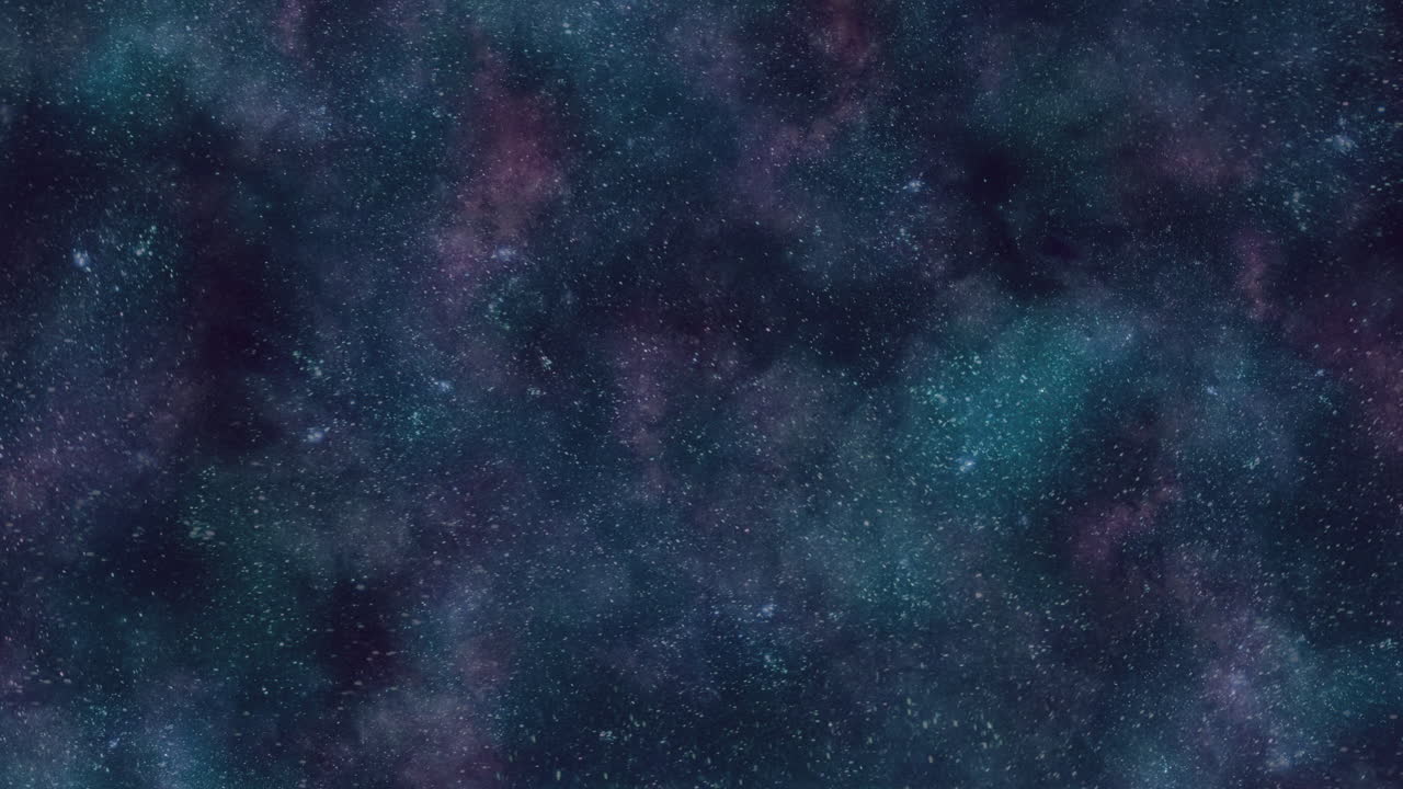 Fondo espacial cautivador con estrellas y nebulosas azules y moradas