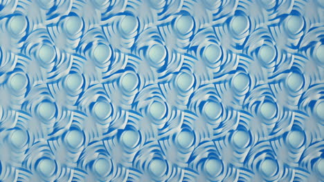 abstract blue and white geometric pattern animation with circular shapes