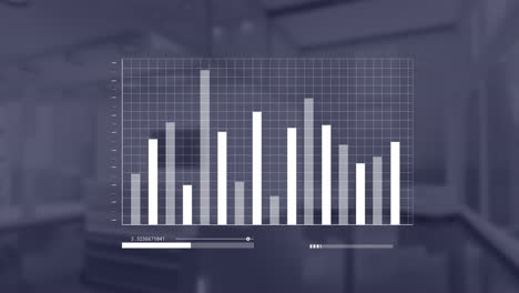 Animation-Von-Statistiken-Und-Datenverarbeitung-über-Büro