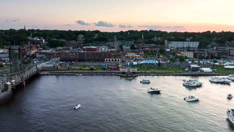 aerial hyperlapse over st