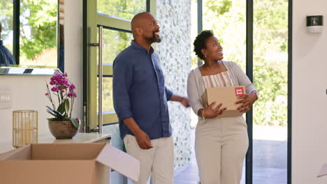 family, front door and excited for new home