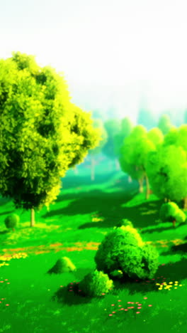 un hermoso bosque verde
