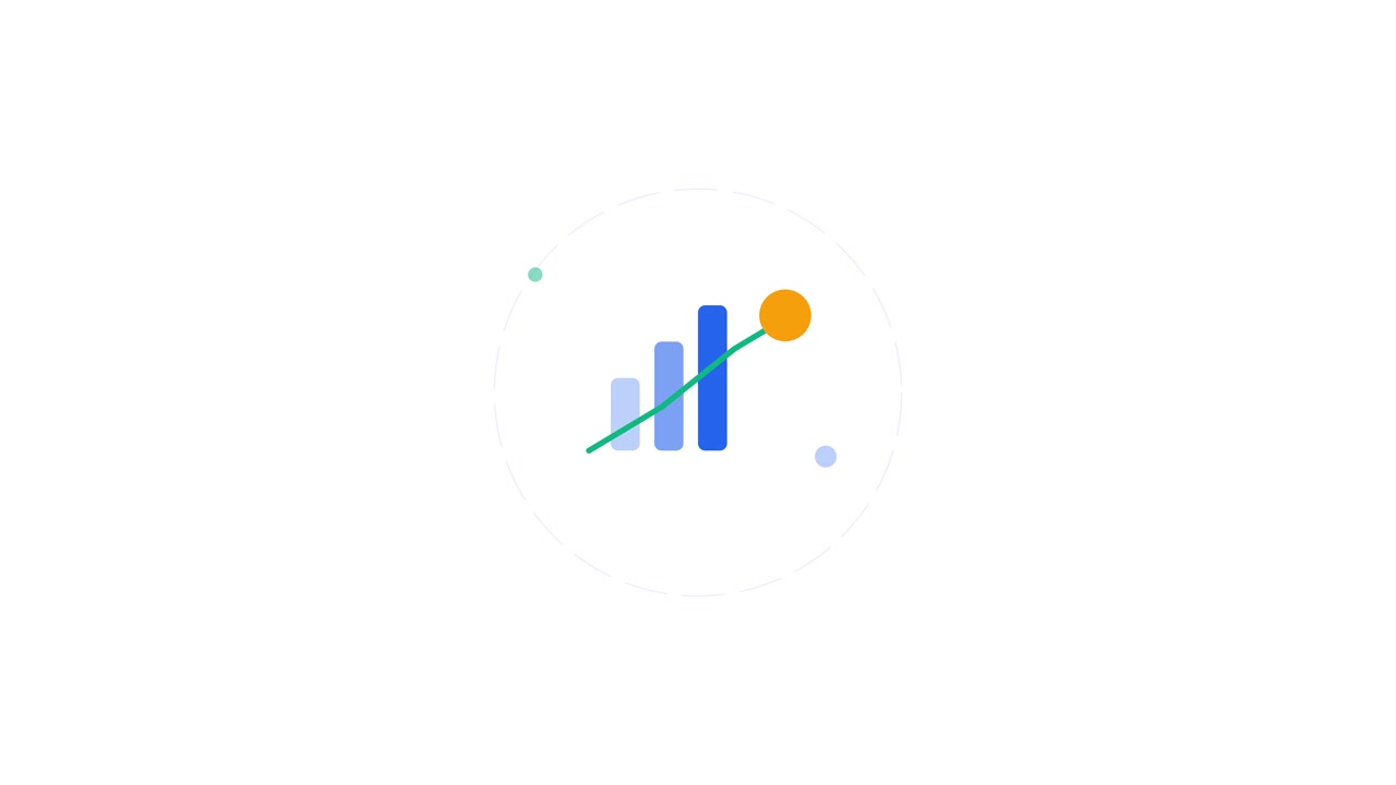 Animated Bar Chart Showing Growth Trend
