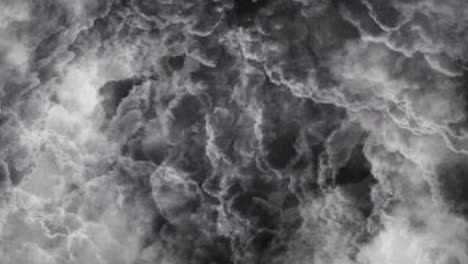 punto de vista de la atmósfera dentro de una tormenta que ocurre dentro de la nube cumulonimbus