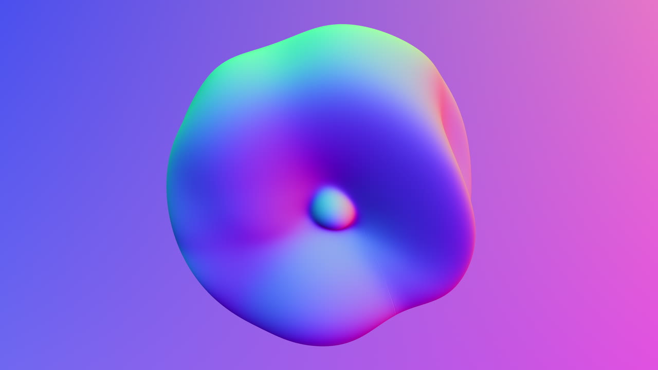 Colorful sphere a vibrant 3d rendering