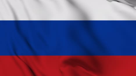 russia flag seamless waving animation