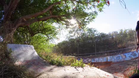 skating in a drainage ditch in hawaii