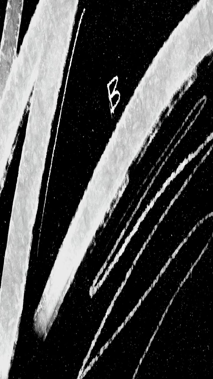 Traços de Giz Branco Abstratos em Fundo Preto