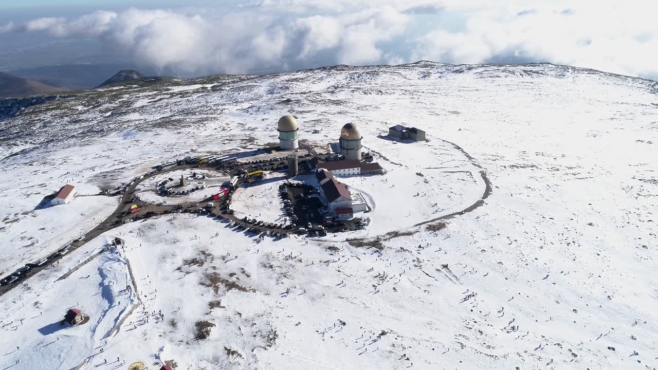 산 정상, 세라 다 에스트렐라, 포르투갈. 조감도