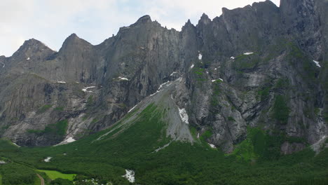 famous troll wall mountain massif in norway