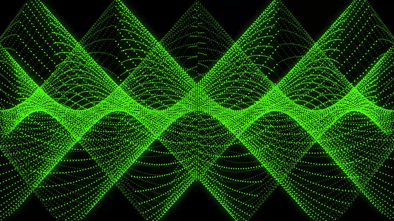 Green color Dot Shape Pattern animation motion graphics