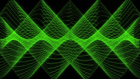 patrón de forma de punto de color verde animación gráficos de movimiento