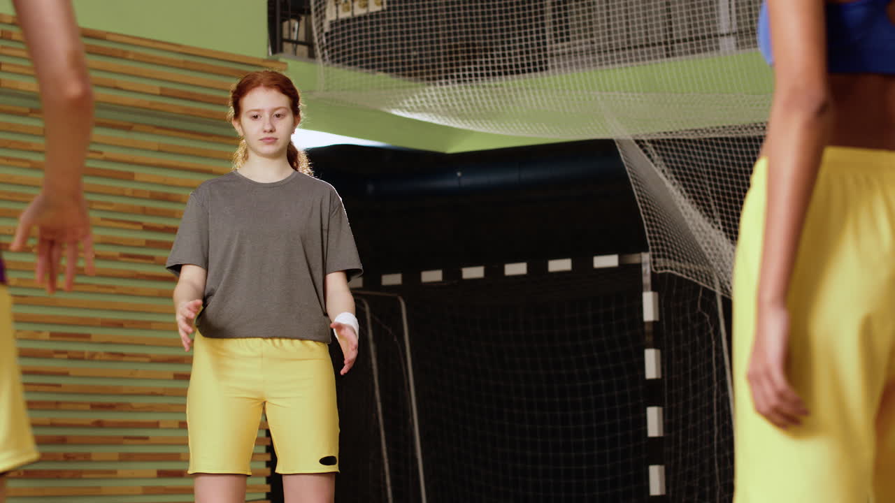 adolescente en una sesión de entrenamiento