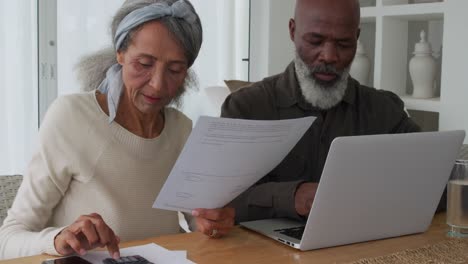 mature couple at home