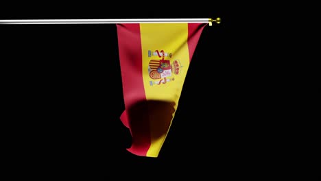 Flagge-Spaniens,-Hintergrund;-3D-Rendering-Vertikal