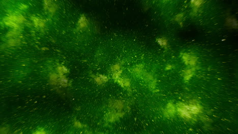 cautivador círculo verde giratorio patrón vibrante inspirado en las luces del norte