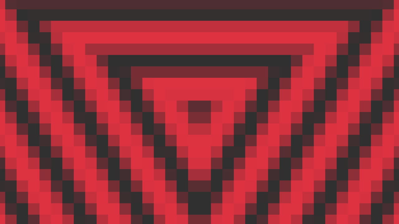 patrón de triángulos y píxeles rojos degradados