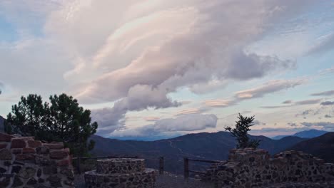 dramatic clouds at sierra de las nieves, andalusia, spain