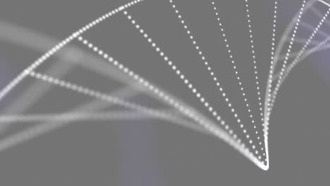 animación de la cadena de adn sobre las formas