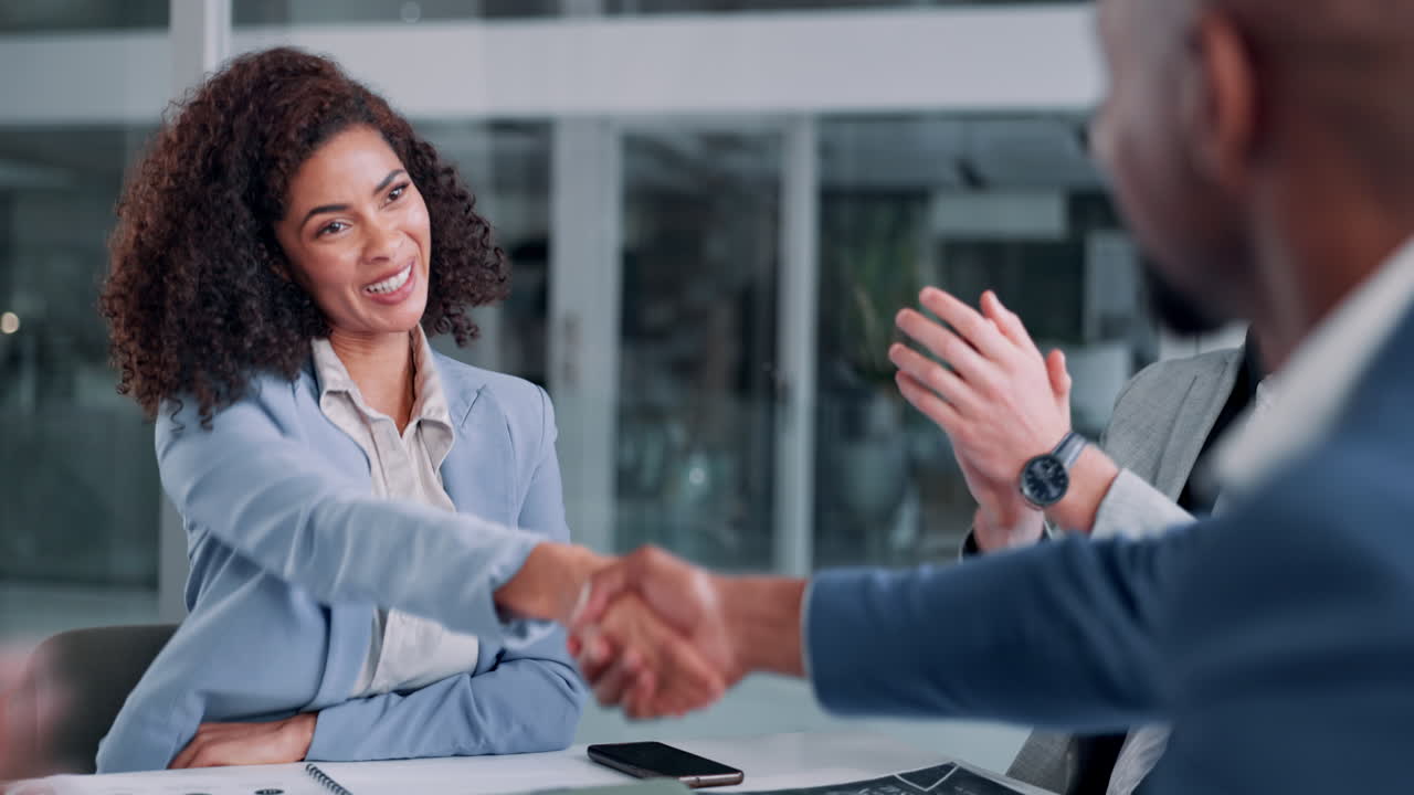 Business handshake between colleagues