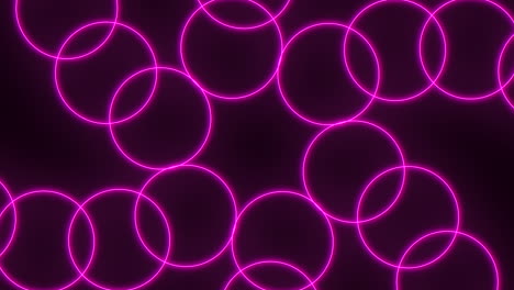abstract image featuring purple circles artistically arranged in a circular pattern against a black background