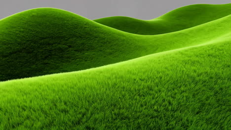 abstract green grass hills landscape