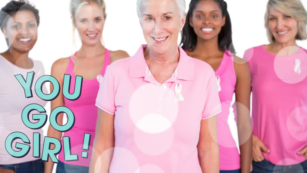 animación de ti glow girl texto sobre diversos sobre un grupo de diversos grupo de mujeres sonrientes