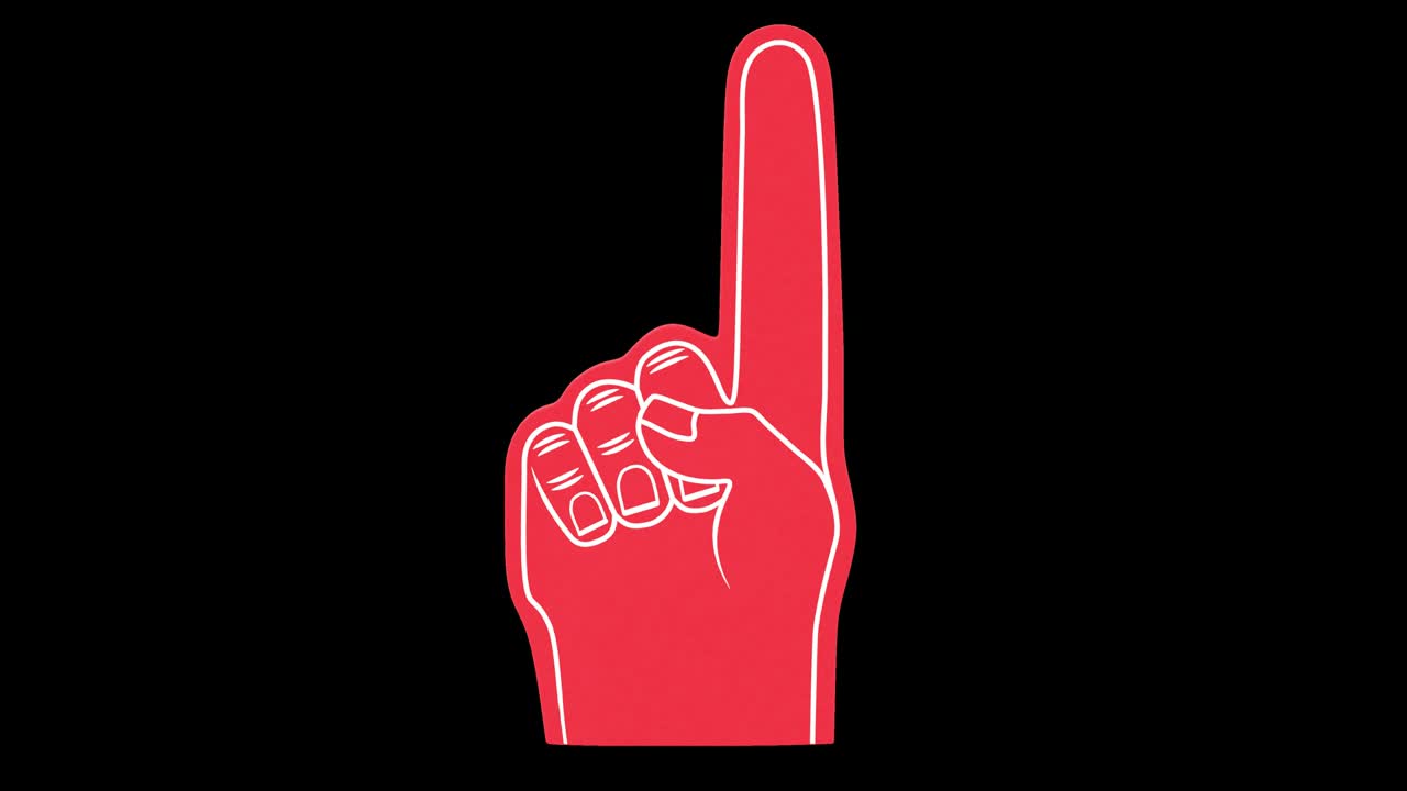 Foam Fingers 360 rotation loop