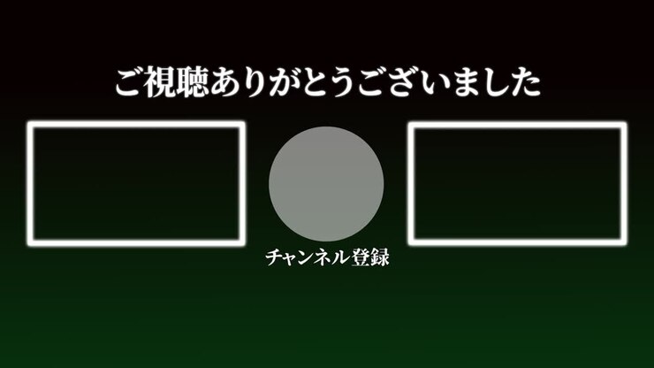 Cool stylish Japanese Language end card ending motion graphics