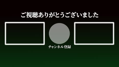 elegante tarjeta de final de lenguaje japonés final gráficos de movimiento