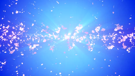 spiral shiny particle of cherry blossoms. sakura pattern. japanese cherry dancing. vortex from pink petals. abstract loop animation.