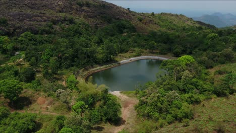 A-view-From-top-of-ilaveezhapoonchira-in-Kottayam,-kerala,-the-beautiful-valley-,-india-most-beautiful-places-in-kerala,-misty-paradise