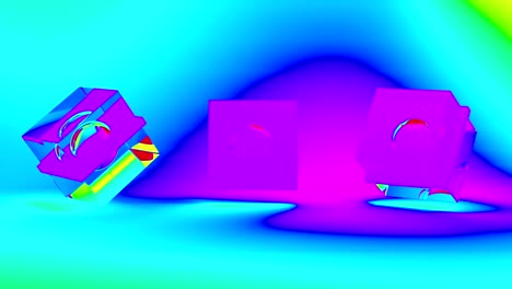 renderización 3d abstracta con cubos, fondo animado con formas geométricas en movimiento. video 4k sin costuras.