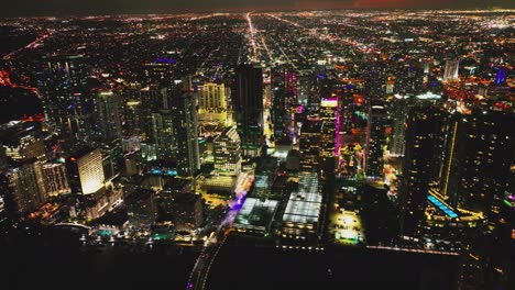 miami financial district at night