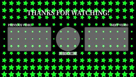star wave end card ending screen motion graphics